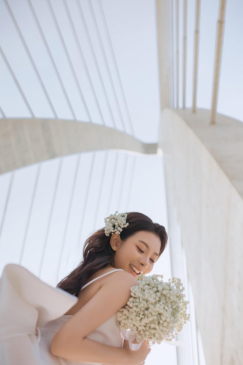 Bride in unconventional black wedding dress